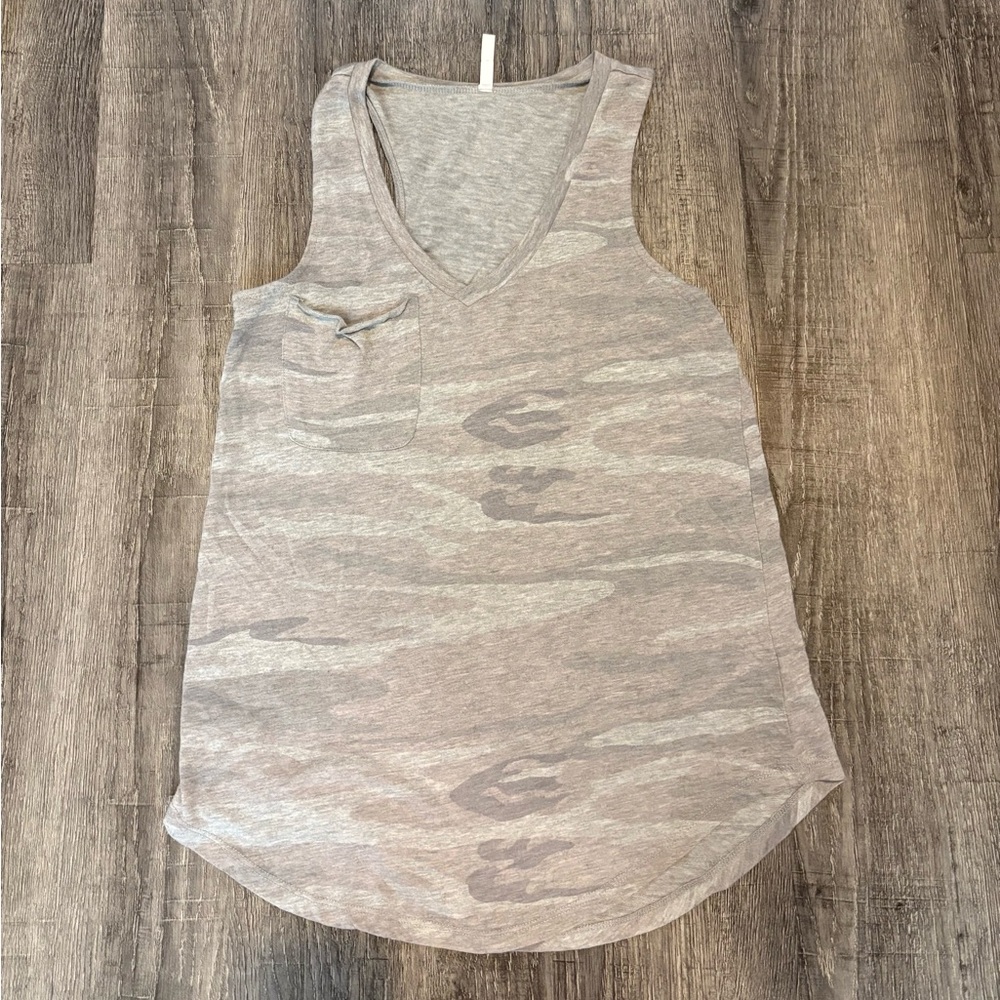 Z Supply Gray Camo Tank Top